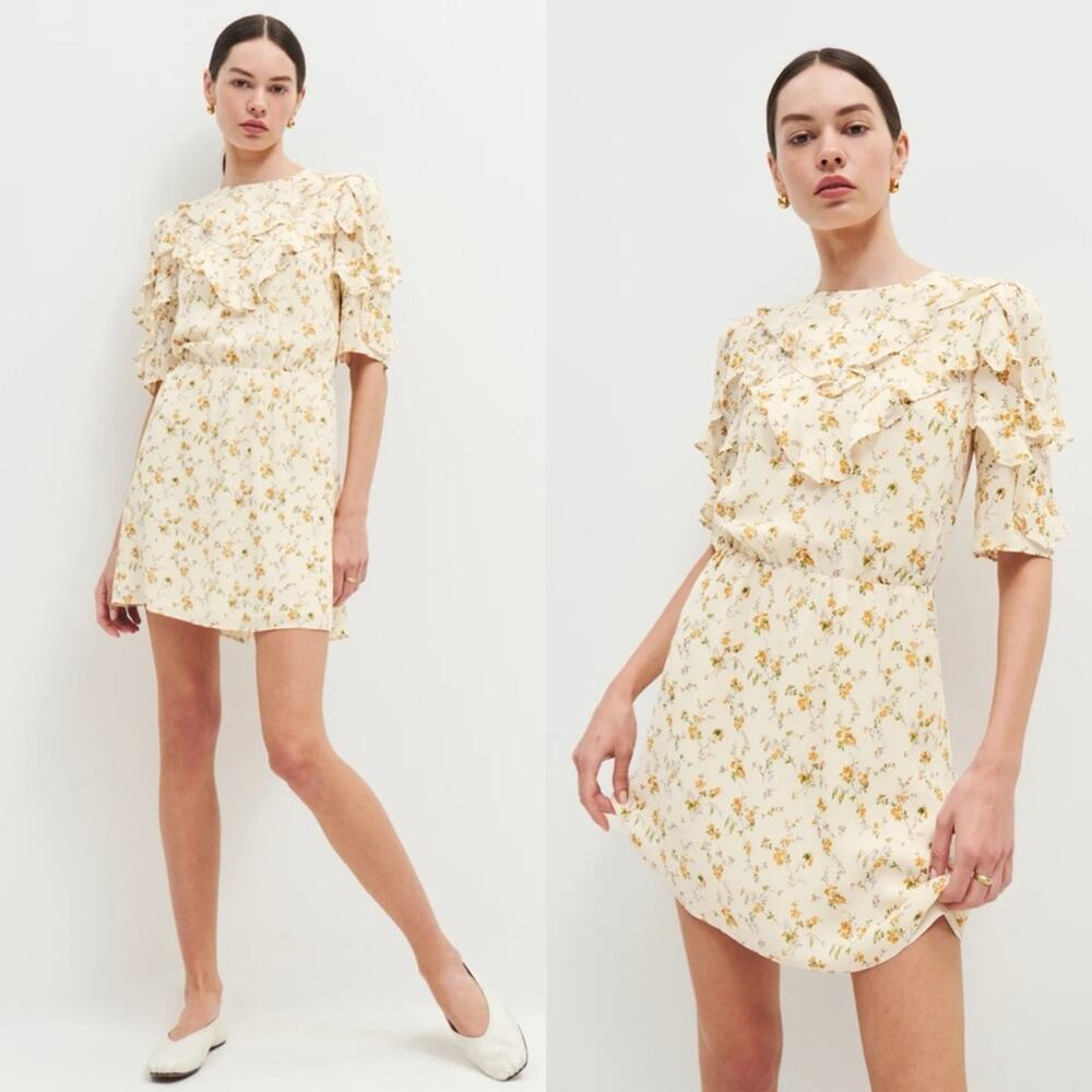 NWT Reformation Malachi Floral Mini Dress in Julius sz 6